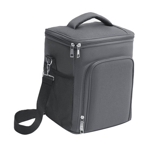 Magideal - Enfriadora De Gran Capacidad, Contenedor De Alimentos, Tela Oxford Ligera, A Prueba De , Fiambrera Reutilizable Para Viajes De Acampada Gris