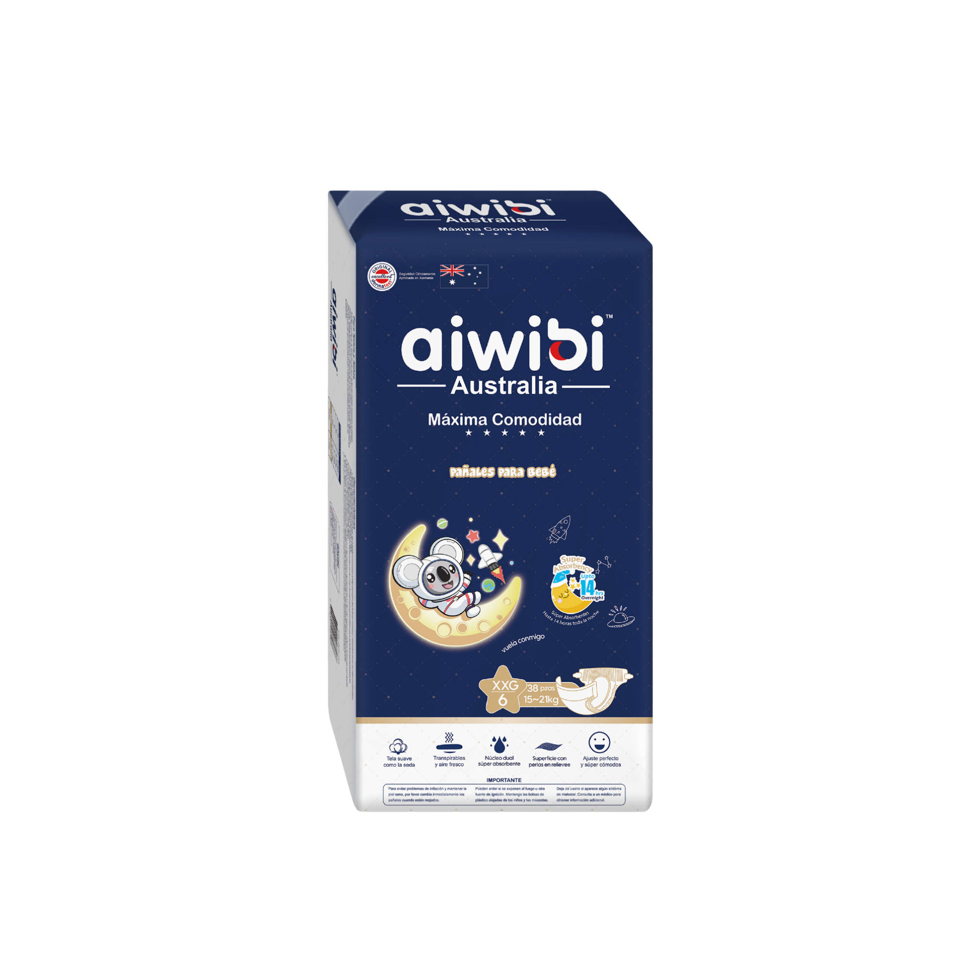 Aiwibi - Pañal De Bebé Dulce Noche Talla Xxg