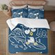 thumbnail image 1 of Bad Badtz-Maru 3-Piece Bedding Set For Kids Boys Girls Adult Cartoon Warm Cute Fashion Holiday Present Gift Bed Sheets, 1 of 5