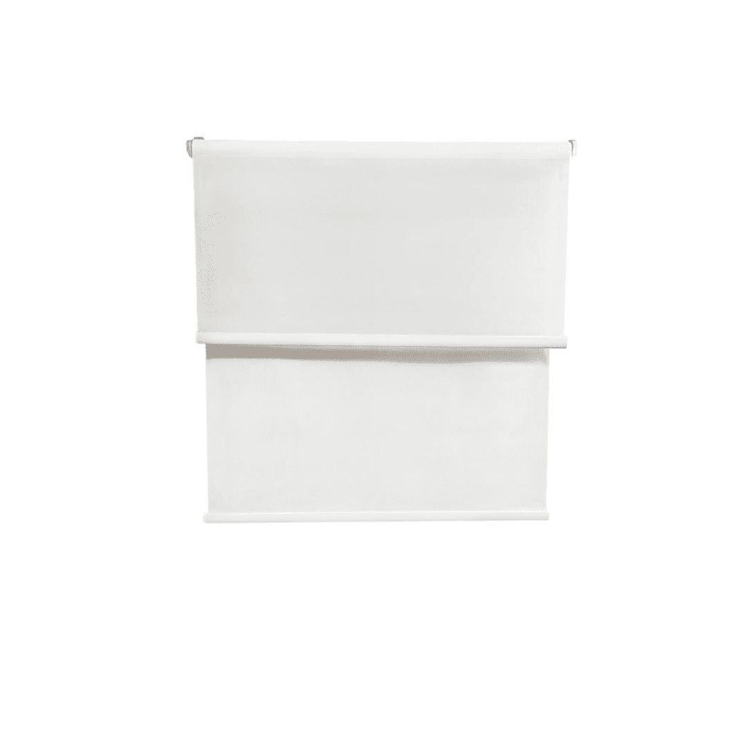 Safe Home Chile - Cortina Roller Blackout Doble Tela 150x240 Blanco