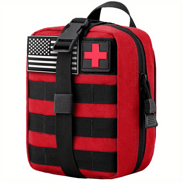 1pc Tactical Rip-Away First-Aid Pouch: The Perfect Emergency Medical Bag For Your Molle IFAK!