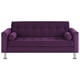 thumbnail image 1 of Sofa Retro 3c Felpa 12 Morado, 1 of 6