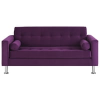 Bodevir - Sofa Retro 3C Felpa 12 Morado