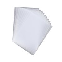 Magideal - 10 Láminas De Plástico Termorretráctil, Material Retráctil Para Manualidades, Accesorio De Bricolaje Para Colgantes Y Pendientes, Ligero, 5,7 X 7,8 Pu Semitransparente