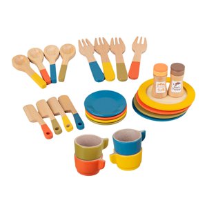 Bothyi - Juego De Té De Madera, Comida Pequeña, Juego De Alimentos Para Decoración De Restaurante Y Comedor