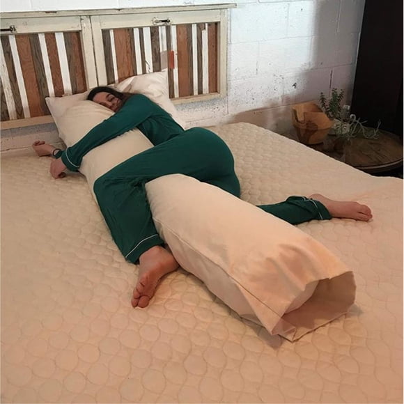 Almohada corporal Healthy Body con relleno de látex orgánico de pies a cabeza