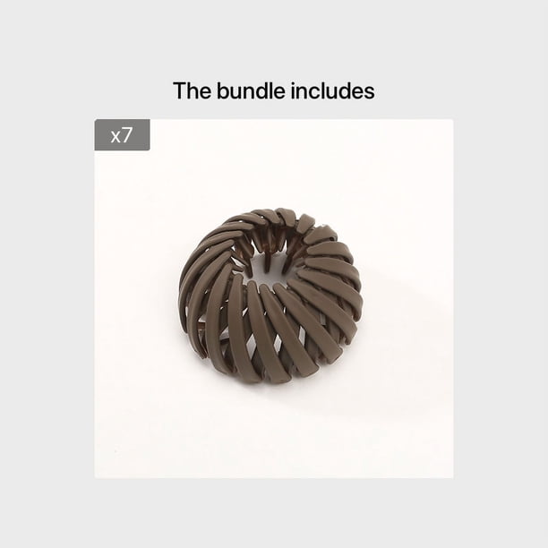 Stylish Hair Ties Set - Ball Hair Ornaments, Bird Nest Hair Tie, Lazy Hairpin Plate, High Ponytail Fix Clip & More!