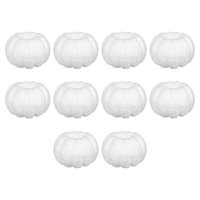 Bothyi - 10X Calabazas De Espuma Blanca Accesorios Manualidades Para Halloween Proyecto Escolar Cumpleaños
