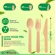 thumbnail image 2 of Juego de cubiertos ECOSANX 16 cm 120 piezas compostable de bambú, 2 of 7