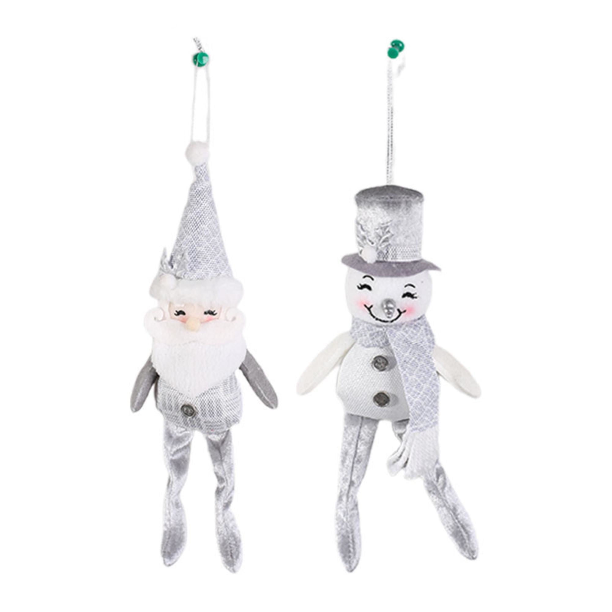 Colgante Para Árbol Muñeco Navideño Plateado, Producto Surtido, 1 Un Holiday Time