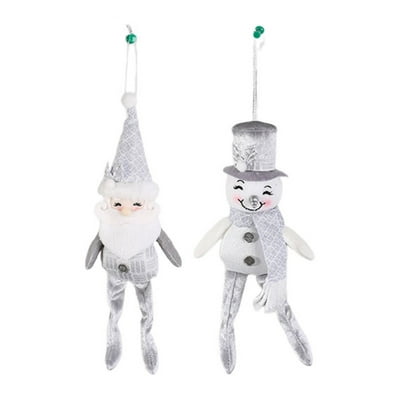Colgante Para Árbol Muñeco Navideño Plateado, Producto Surtido, 1 Un  Holiday Time