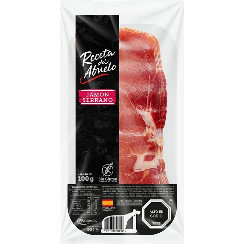 Jamón Serrano 100 g Receta del Abuelo