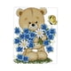 thumbnail image 4 of Preimpreso Flores De Oso Kit De Punto De Cruz Mano Aguja Artesanías 22 X 26 Cm 11ct, 4 of 5