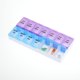 thumbnail image 2 of REGALWOVEN 1 Pc 14 Compartimentos Caja de Pastillas de Doble Fila para Viaje Pequeña Púrpura Azul, 2 of 6