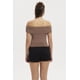 thumbnail image 3 of Polera Mujer Bardot Basta Redondeada Chocolate, 3 of 4