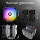 thumbnail image 5 of Enfriador de aire para CPU Thermalright Phantom Spirit 120 SE ARGB, 5 of 8