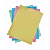 Genérico - Cartulina Colores Mixtos 230Grs Tamaño Oficio 50 Hojas Multicolor