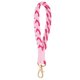 thumbnail image 1 of Uxcell Boho Llavero de Pulsera Hecho a Mano, Llavero de Macramé Suave para Gimnasio Viajes Conciertos, Rosa, 1 of 5