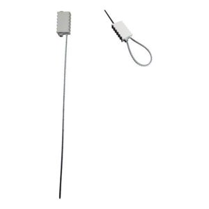 Genérica - Brida Sello De Seguridad Cable Acerado Con Bloqueo Engranaje - Amarillo