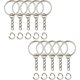 thumbnail image 1 of Aros para llaves Chadou con cadena, 1 pulg. (25 mm), 50 piezas, 1 of 3