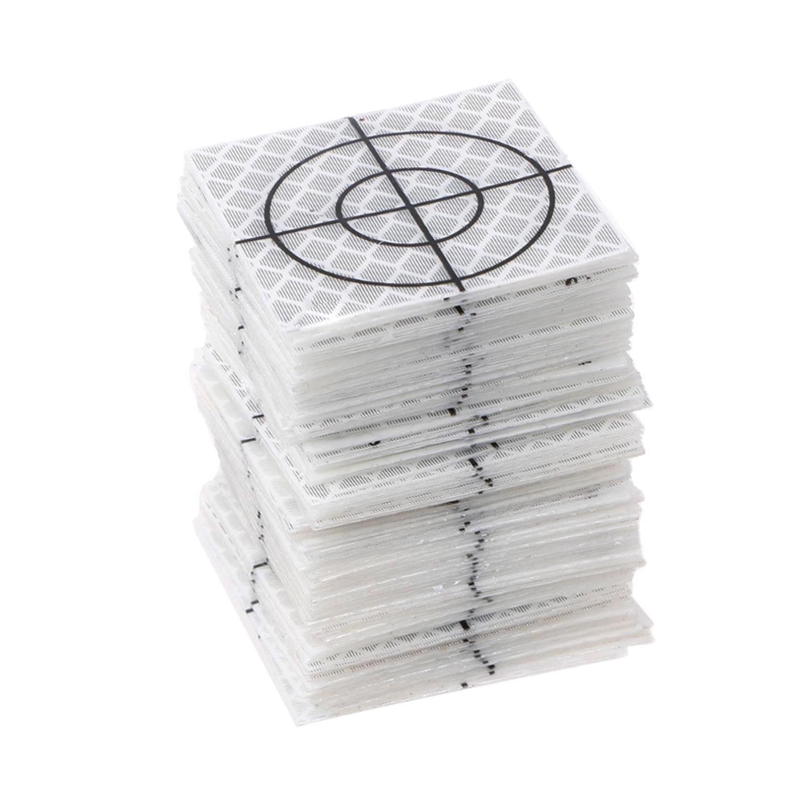 Magideal - Objetivos De Encuesta De Cinta Reflectante De 100 Piezas Objetivo De Cinta Reflectante Para Estaciones Totales, Ingeniería De Túneles, Ingeniería De 3cmx3cm
