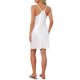 thumbnail image 3 of INSPIRE CHIC Camisón de Satén para Mujer sin Mangas con Espalda Cruzada Vestido de Dormir con Tirantes Ajustables Cuello en U Mini Ropa de Casa XS Blanco, 3 of 6