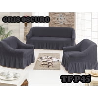 Angeles Del Hogar - Funda Cubre Sofa Sillon Cuadrille Turco 3 Piezas