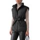 thumbnail image 4 of Chaleco Acolchado con Cinturón para Mujer INSPIRE CHIC con Cuello Alto, Cremallera, Chaqueta Acolchada Ligera, Talla Mediana, Negro, 4 of 6