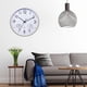 thumbnail image 3 of Reloj de pared silencioso retro de 12 pulgadas para interiores y exteriores, resistente al agua y con termómetro, 3 of 5