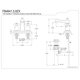 thumbnail image 2 of Grifo para baño Kingston Brass FB4645ZX de 4" tipo centerset, bronce aceitado, 2 of 2