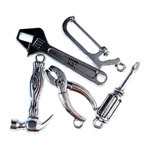 Magideal - 5X 1:12 Juego De Herramientas Múltiples En Miniatura Muñecas Mini Herramientas De Trabajo Juego De Herramientas De Reparación De Aleación Modelo Para