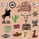 thumbnail image 5 of Gorro de vaquero Pretyps con purpurina para fiesta de cumpleaños de Cake Toppers, 16 unidades, 5 of 7