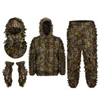 Magideal - Traje Ghillie, Traje Ghillie De Hoja 3D Ligero Para Adultos, Traje De Camuflaje Ghillie Para Caza, Observación De Aves, Fotografía, Fiesta De Hallowee , S S