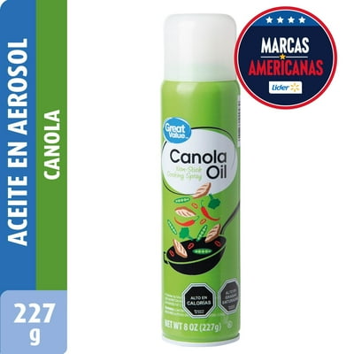 Aceite Canola Spray Lata 227 G Great Value
