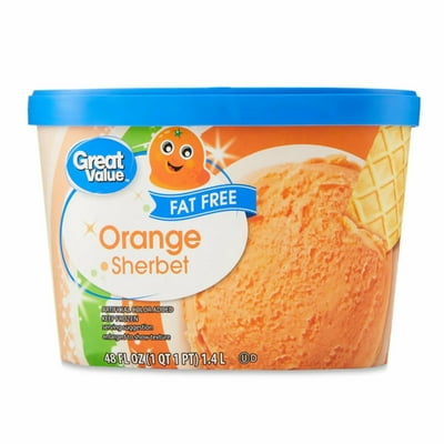 Helado Sorbete Sabor Naranja Pote 1,4 L Great Value