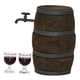thumbnail image 2 of Escala 1:12 Casa De Mu?ecas En Miniatura Barril De Vino Modelo 1 Barril 2 Copa De Vino Tinto, 2 of 5