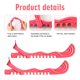 thumbnail image 3 of Protectores para Patines Faumsut 27 cm Pack de 2 Azul y Rojo, 3 of 7
