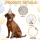 thumbnail image 3 of Sombrero de Cumpleaños para Perros Uxcell, Sombreros Pequeños para Perros Gatos Sombrero de Fiesta de Cumpleaños con Pompones Ajustable Decoración Lentejuelas (Plata, 2 Piezas), 3 of 7