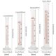thumbnail image 2 of Set de cilindros graduados de vidrio SUPERLELE, 10 ml, 25 ml, 50 ml, 100 ml, 2 of 7