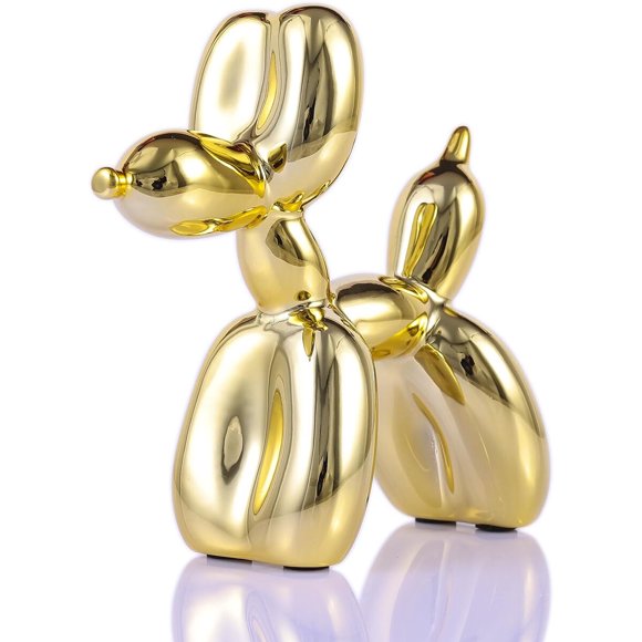 Escultura Perro Globo XIAOMAGG SZ0020 Gold de Resina