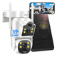 thumbnail image 1 of 2nlf 10MP Solar Cámara de Seguridad Wifi Exterior Doble, 1 of 3