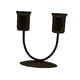 thumbnail image 1 of Candelabros De Pilar, Candelabros Vintage De 2 Brazos Para Chimenea, Banquete, Escritorio, Pequeño, Negro, 1 of 3