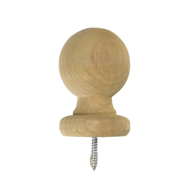 Poste exterior de madera de pino marrón preacabado de Waddell, 11 cm de alto x 8 cm de largo