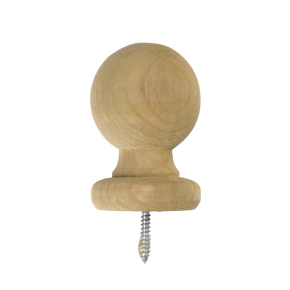 Poste exterior de madera de pino marrón preacabado de Waddell, 11 cm de alto x 8 cm de largo