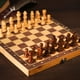 thumbnail image 2 of Wooden Chess Set, Folding Magnetic Large Board With 34 Chess Pieces Interior, For Storage Portable Travel Board Game Set For Kid, 2 of 2