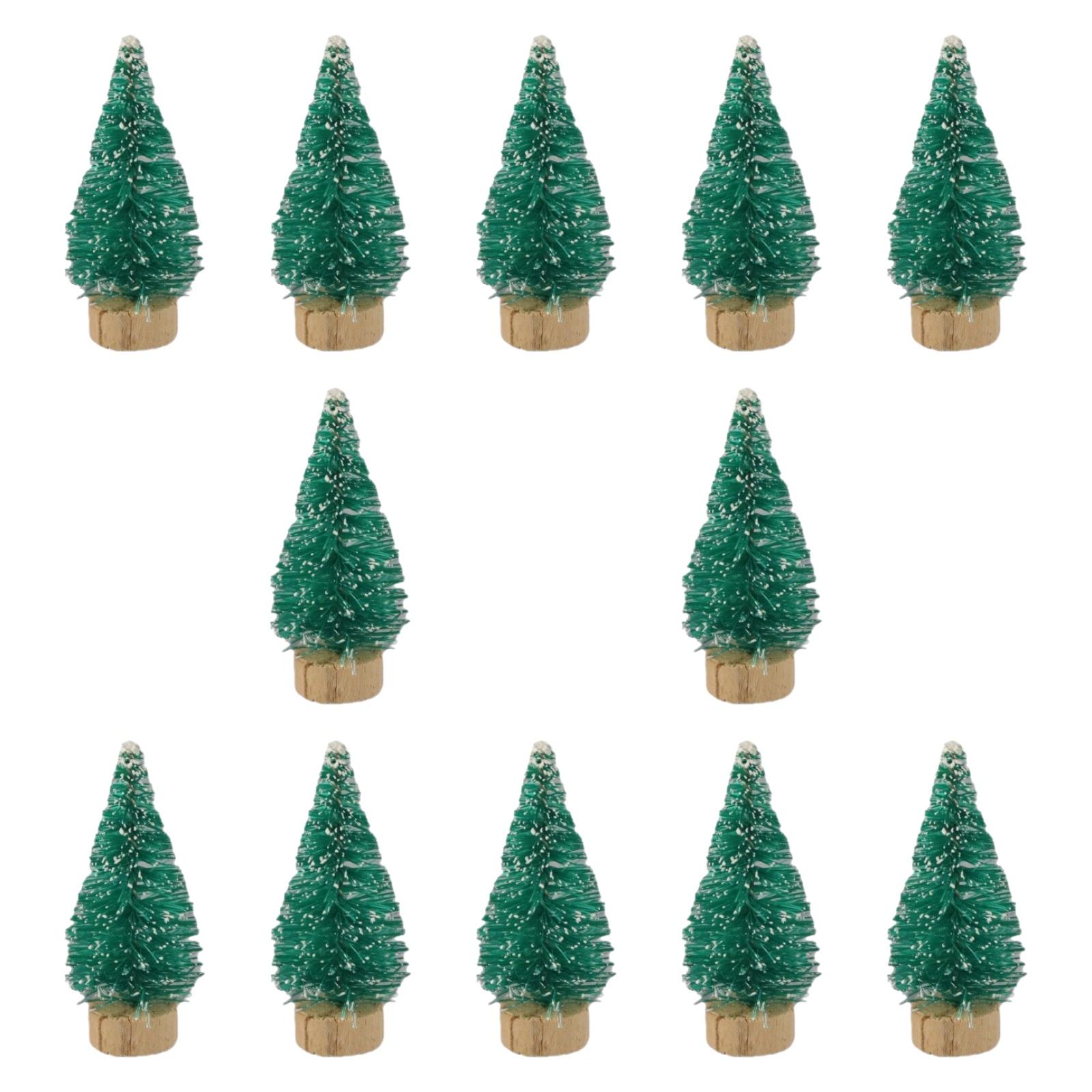 Bothyi - 12 Piezas De Mini Adornos Para Árbol De Navidad Para El Centro De Mesa De La Casa De Muñecas