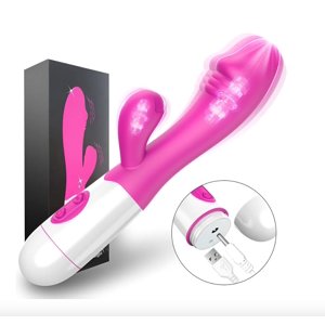 Atlas - Vibrador Rabbit Dual Estimulación Orgasmo Rosado