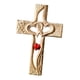 thumbnail image 1 of Cruz De Madera Tallada Corazón Entrelazado Para Acción De Gracias Cumplea?os Día De San Valentín Estándar De Madera, 1 of 5