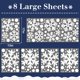 thumbnail image 2 of Adhesiones navideñas con forma de copo de nieve, 8 láminas, 2 of 7