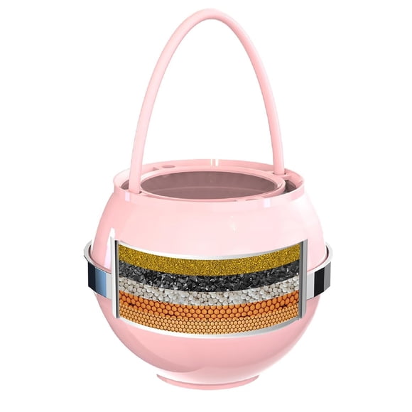 Filtro de baño Beati Faucet Kinder Water para bañera rosa